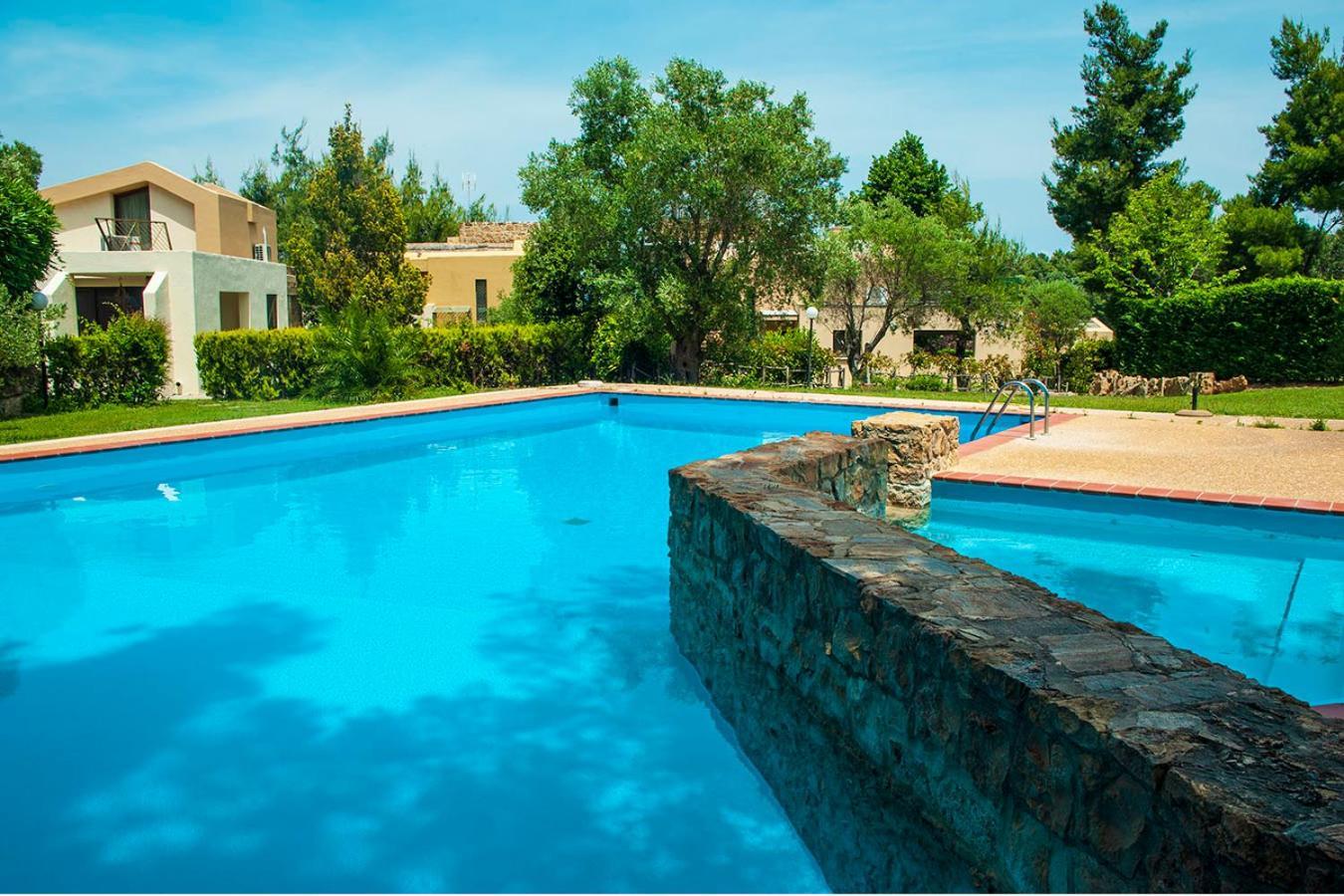 Artemisia Villa With Outdoor Hot Tub, Sani Luxury Villas Collection Bagian luar foto
